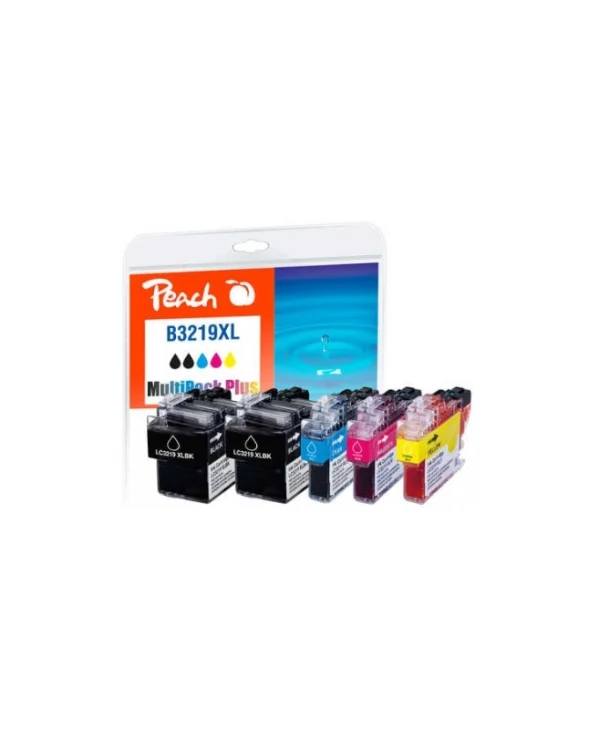 Peach Πακέτο Συμβατών Μελανιών Εκτυπωτή InkJet PI500 68ml Μαύρο 5τμχ