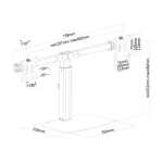 Newstar Επιτραπέζια Βάση για 2 Οθόνες έως 27" (FPMA-D865DBLACK) FPMA-D865DBLACK - Image 3