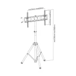 Techly ICA-TR17T Βάση Τηλεόρασης Δαπέδου έως 70" και 35kg ICA-TR17T - Image 4