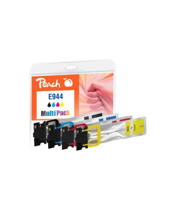 Peach Πακέτο Συμβατών Μελανιών Εκτυπωτή InkJet PI200 47ml Μαύρο 4τμχ