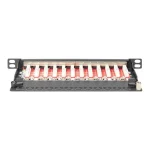 Digitus Patch Panel Keystone για Rack 0.5U 10" 12 Θυρών cat6a Γκρι - Image 2