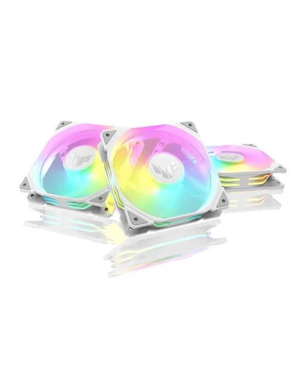 Asus TUF Gaming TR120 ARGB Case Fan με Σύνδεση 4-Pin PWM 3τμχ Λευκό