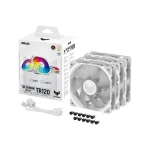 Asus TUF Gaming TR120 ARGB Case Fan με Σύνδεση 4-Pin PWM 3τμχ Λευκό - Image 8