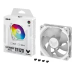 Asus TUF Gaming TR120 ARGB Case Fan με Σύνδεση 4-Pin PWM Λευκό - Image 2