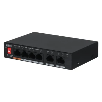 Dahua PFS3006-4ET-60-V2 v2 Unmanaged L2 Switch με 4 Θύρες Ethernet PFS3006-4ET-60-V2