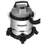 Graphite Σκούπα Υγρών / Στερεών 800W με Ανοξείδωτο Κάδο 12lt