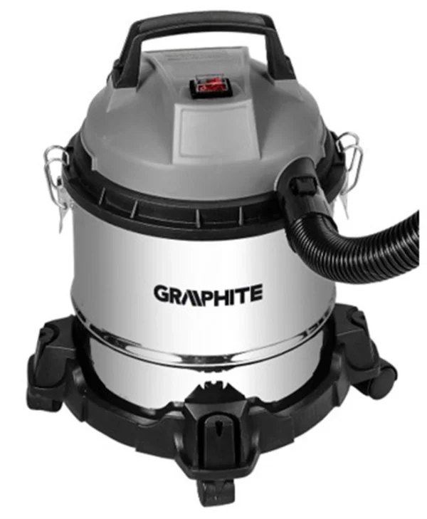 Graphite Σκούπα Υγρών / Στερεών 800W με Ανοξείδωτο Κάδο 12lt
