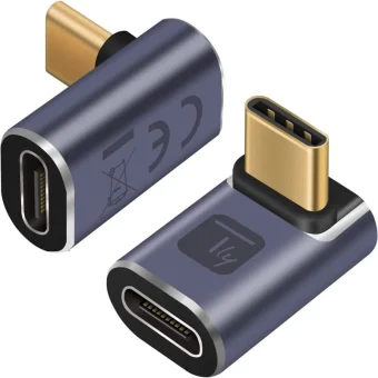 Techly Μετατροπέας USB-C male σε USB-C female 1τμχ (IADAP-USB4C-40G) IADAP-USB4C-40G