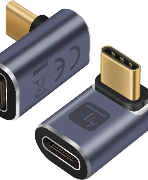 Techly Μετατροπέας USB-C male σε USB-C female 1τμχ (IADAP-USB4C-40G) IADAP-USB4C-40G
