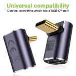 Techly Μετατροπέας USB-C male σε USB-C female 1τμχ (IADAP-USB4C-40G) IADAP-USB4C-40G - Image 2