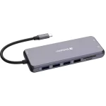 Verbatim USB-C Pro CMH-14 USB-C Docking Station με HDMI 4K PD Ethernet και σύνδεση 3 Οθονών Γκρι - Image 6
