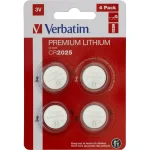 Verbatim Premium Lithium Μπαταρίες Ρολογιών CR2025 3V 4τμχ