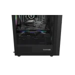 Natec Diaxid 605 Gaming Midi Tower Κουτί Υπολογιστή με Πλαϊνό Παράθυρο και RGB Φωτισμό Μαύρο - Image 3