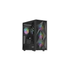 Natec Diaxid 605 Gaming Midi Tower Κουτί Υπολογιστή με Πλαϊνό Παράθυρο και RGB Φωτισμό Μαύρο - Image 11