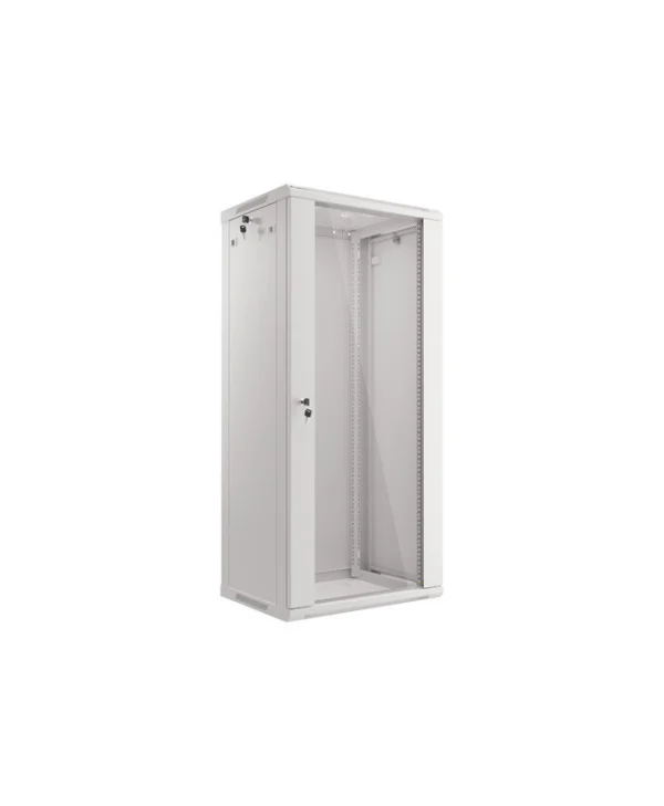 Lanberg Επιτοίχια Καμπίνα Rack 27U 60x45x130.7cm Λευκό WF01-6427-10S WF01-6427-10S