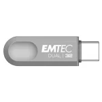 Emtec C280 32GB USB 3.2 Stick με σύνδεση USB-A & USB-C Καφέ
