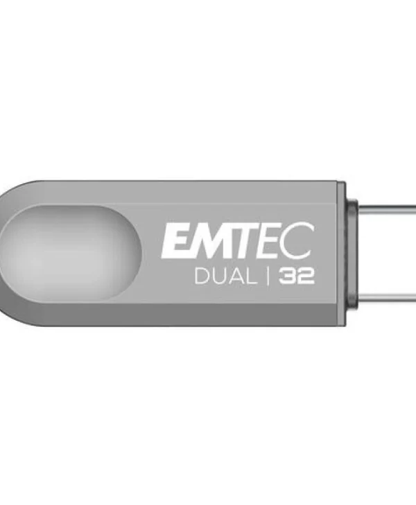 Emtec C280 32GB USB 3.2 Stick με σύνδεση USB-A & USB-C Καφέ