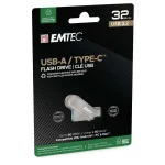 Emtec C280 32GB USB 3.2 Stick με σύνδεση USB-A & USB-C Καφέ - Image 3