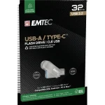 Emtec C280 32GB USB 3.2 Stick με σύνδεση USB-A & USB-C Καφέ - Image 4