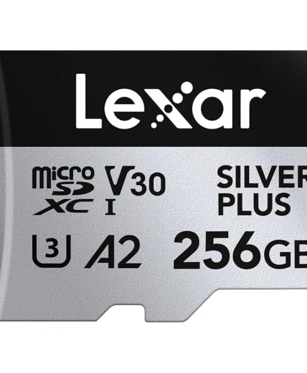 Lexar Plus microSDXC 256GB Class 10 U3 V30 A2 UHS-I με αντάπτορα