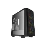Deepcool CG540 Gaming Midi Tower Κουτί Υπολογιστή με Πλαϊνό Παράθυρο και RGB Φωτισμό Μαύρο