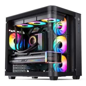 Jonsbo TK-3 Midi Tower Κουτί Υπολογιστή με Πλαϊνό Παράθυρο Μαύρο