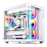Jonsbo TK-3 Midi Tower Κουτί Υπολογιστή με Πλαϊνό Παράθυρο Λευκό