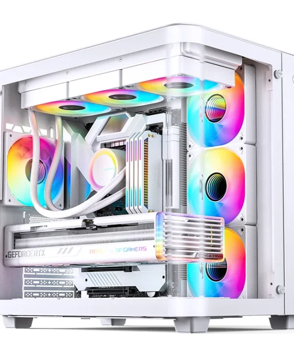 Jonsbo TK-3 Midi Tower Κουτί Υπολογιστή με Πλαϊνό Παράθυρο Λευκό