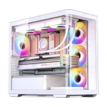 Jonsbo D300 Gaming Midi Tower Κουτί Υπολογιστή με Πλαϊνό Παράθυρο Λευκό - Image 2