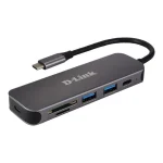 D-Link USB 3.0 Hub 3 Θυρών με σύνδεση USB-C Γκρι - Image 2