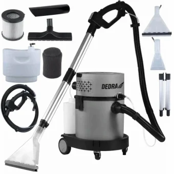 Dedra Σκούπα Υγρών / Στερεών 1200W με Πλαστικό Κάδο 20lt