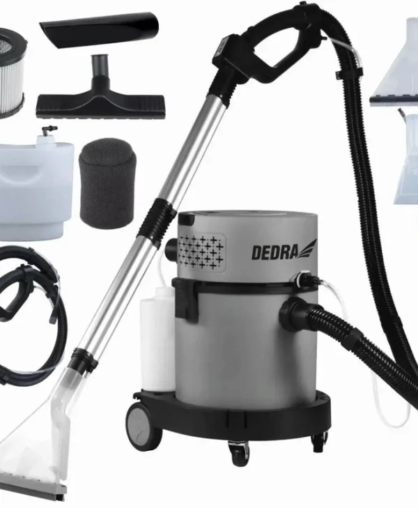 Dedra Σκούπα Υγρών / Στερεών 1200W με Πλαστικό Κάδο 20lt