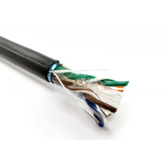 Digitus F/UTP Cat.6 Καλώδιο Δικτύου Ethernet χωρίς ακροδέκτες 305m Μαύρο 1τμχ