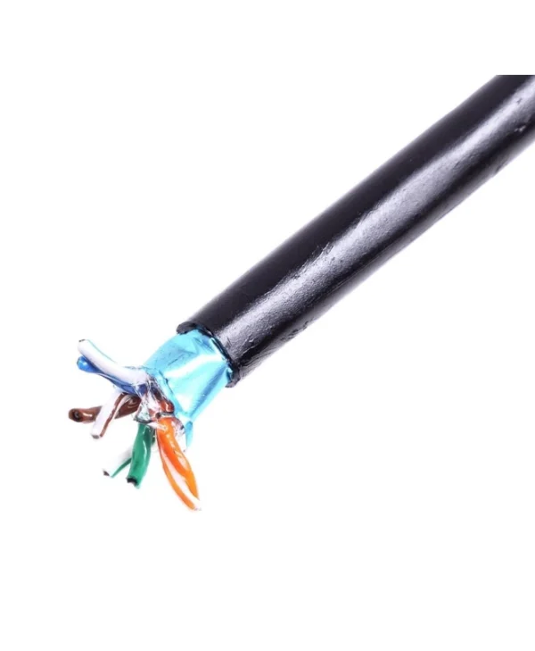 Digitus F/UTP Cat.5e Καλώδιο Δικτύου Ethernet χωρίς ακροδέκτες 305m Μαύρο 1τμχ