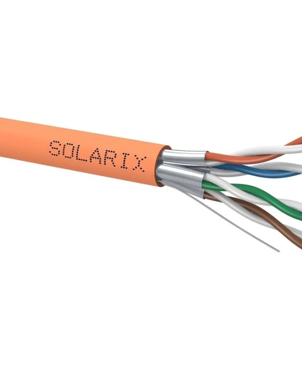 Solarix U/FTP (STP) Cat.6a Καλώδιο Δικτύου Ethernet χωρίς ακροδέκτες 500m Λευκό 1τμχ
