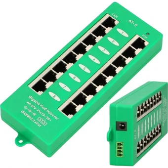 Extralink Active Poe Injector 8 Lan Ports 8 Poe Ports 802.3at/af
