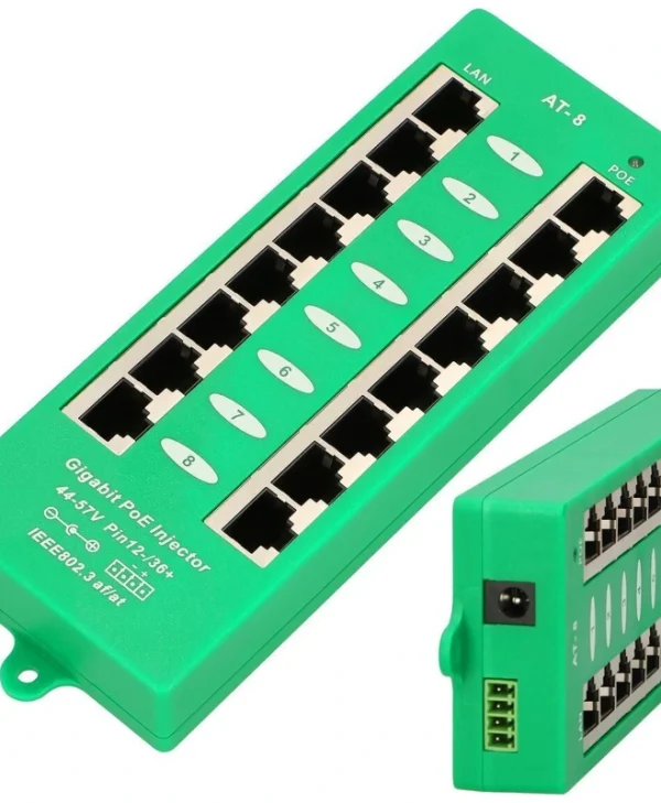 Extralink Active Poe Injector 8 Lan Ports 8 Poe Ports 802.3at/af
