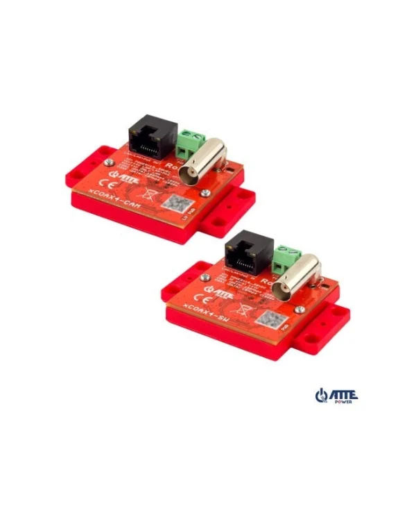 Atte Xcoax4-set Poe Ethernet Over Coax Extender 100mbps 1000m Input:passive Poe Ή 802.3at/af