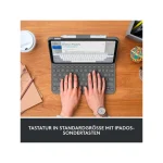 Logitech Bluetooth Slim Folio Flip Cover με Πληκτρολόγιο στα Γερμανικά Γκρι (iPad 2022 10.9'') - Image 3