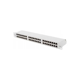 Lanberg Patch Panel Shielded για Rack 1U 19" 48 Θυρών cat6 Γκρι