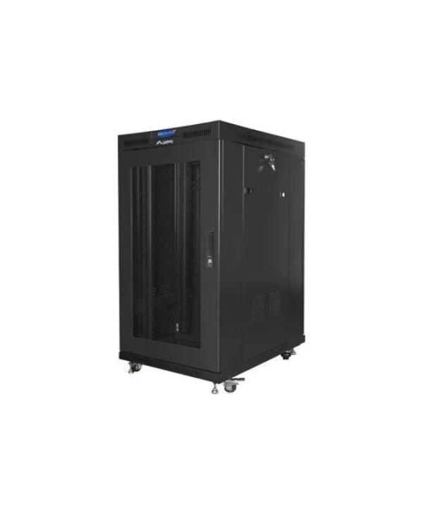 Lanberg Επιδαπέδια Καμπίνα Rack 22U Μαύρο