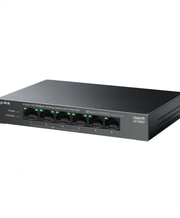 TP-LINK LS106LP v1 Unmanaged L2 PoE Switch με 6 Θύρες Ethernet και 6 SFP Θύρες LS106LP