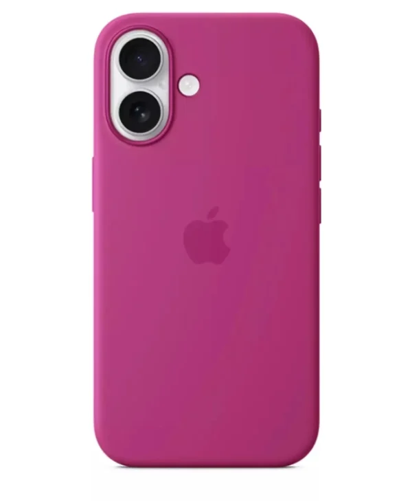 Apple Silicone Case with MagSafe Back Cover Σιλικόνης Φούξια (iPhone 16)