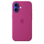 Apple Silicone Case with MagSafe Back Cover Σιλικόνης Φούξια (iPhone 16) - Image 3