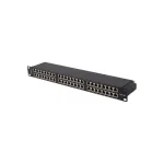 Lanberg Patch Panel Shielded για Rack 1U 19" 48 Θυρών cat6a Μαύρο