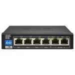 BCS BCS-B-SP0402 Unmanaged L2 PoE+ Switch με 6 Θύρες Ethernet