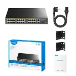 Cudy FS1026PS1 Unmanaged L2 PoE+ Switch με 24 Θύρες Ethernet και 1 SFP Θύρα FS1026PS1 - Image 3