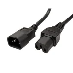 Roline IEC C14 - IEC C15 Cable 1.8m Μαύρο 19.99.1122-20 19.99.1122-20