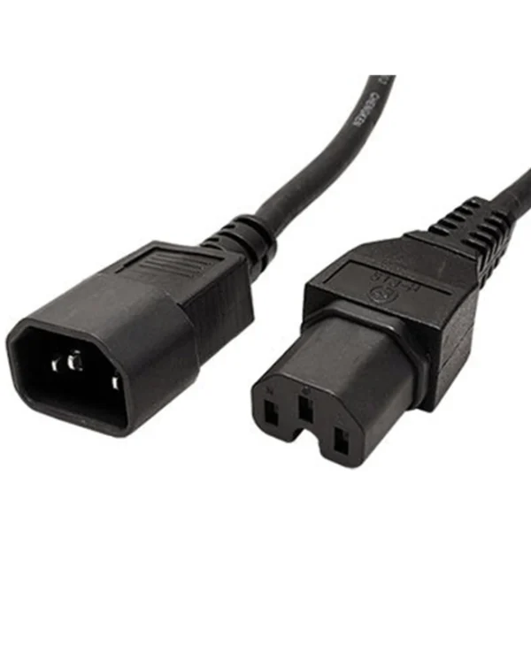 Roline IEC C14 - IEC C15 Cable 1.8m Μαύρο 19.99.1122-20 19.99.1122-20