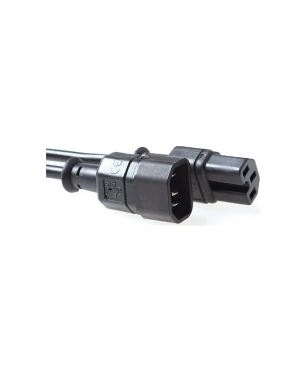 Act Καλώδιο Τροφοδοσίας C14 To C15 Black 0.60m Ak5232